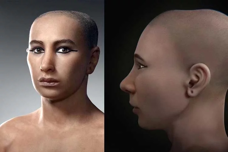 La ricostruzione del giovane viso di Tutankhamon
