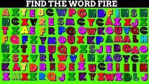 Trova la parola "Fire" (fuoco)