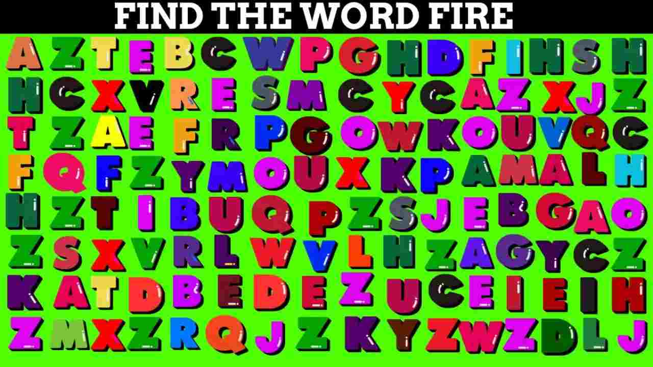 Trova la parola "Fire" (fuoco)