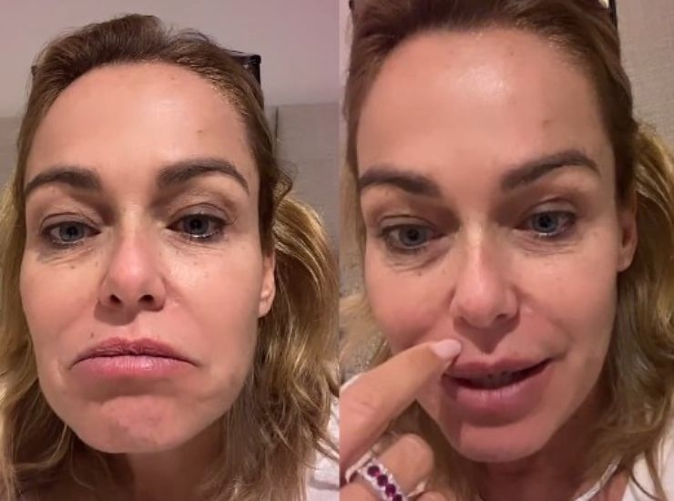 Sonia Bruganelli durante la diretta sul suo profilo Instagram