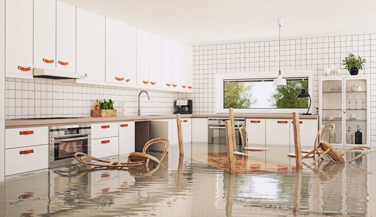 Acqua in grande quantità presente in casa