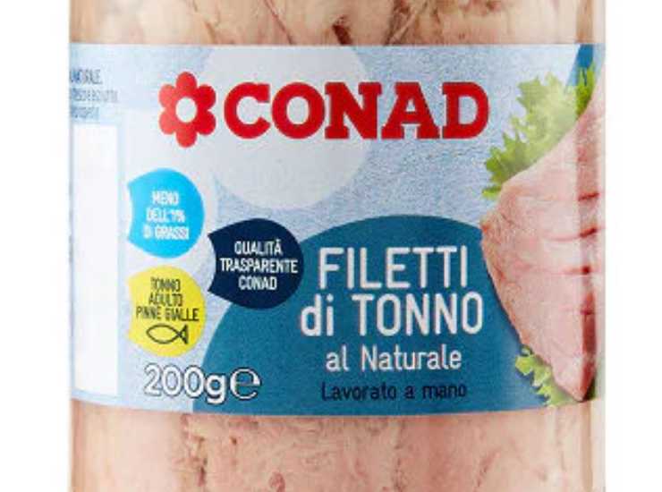 richiamo alimentare tonno conad